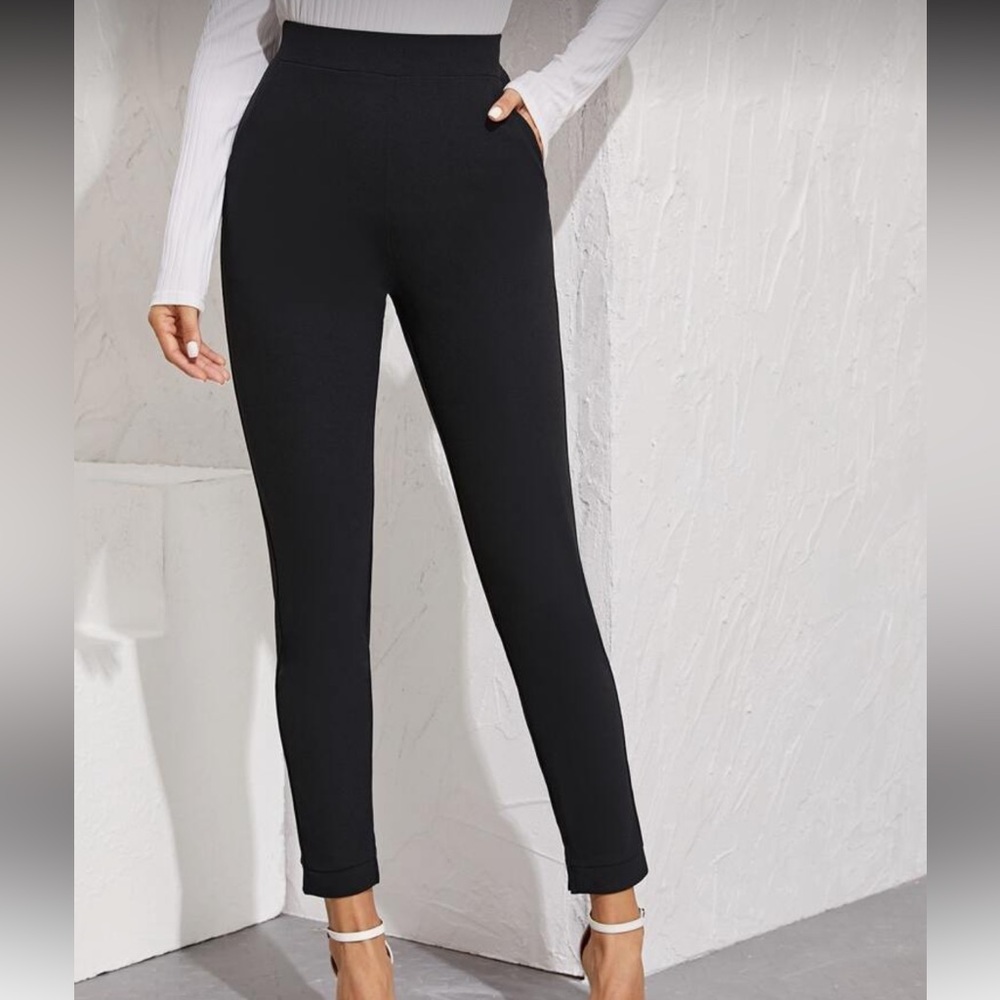 SHEIN Classic Black Cropped Pants